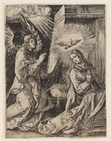 KG 00574
<br/>
Verkondiging aan Maria
<br/>
<em>Dürer, Albrecht (1471-1528) - copie naar</em>